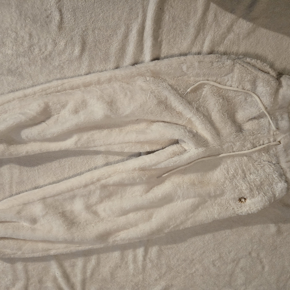 Faux fur sleep pants